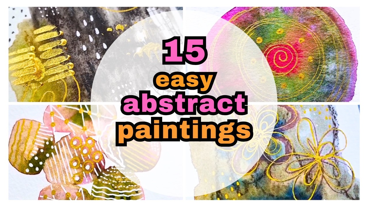 Einfach, schnell, WOW: 15 abstrakte Malideen für dich!