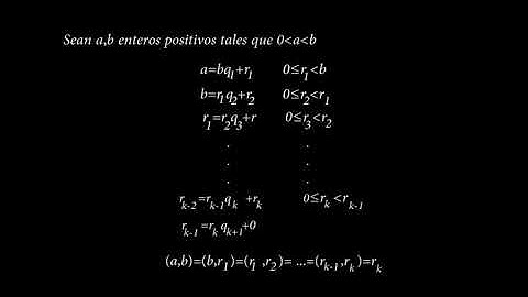 Algoritmo de Euclides (MCD)