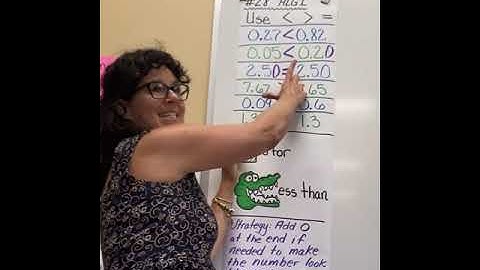Introduction to ordering decimals (How do I tell which decimal is bigger)