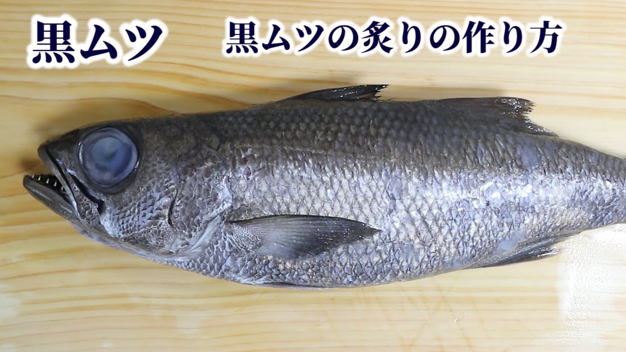 黒ムツの捌き方 炙りの作り方 魚の目の濁りと鮮度の関係にも触れてご紹介 Youtube