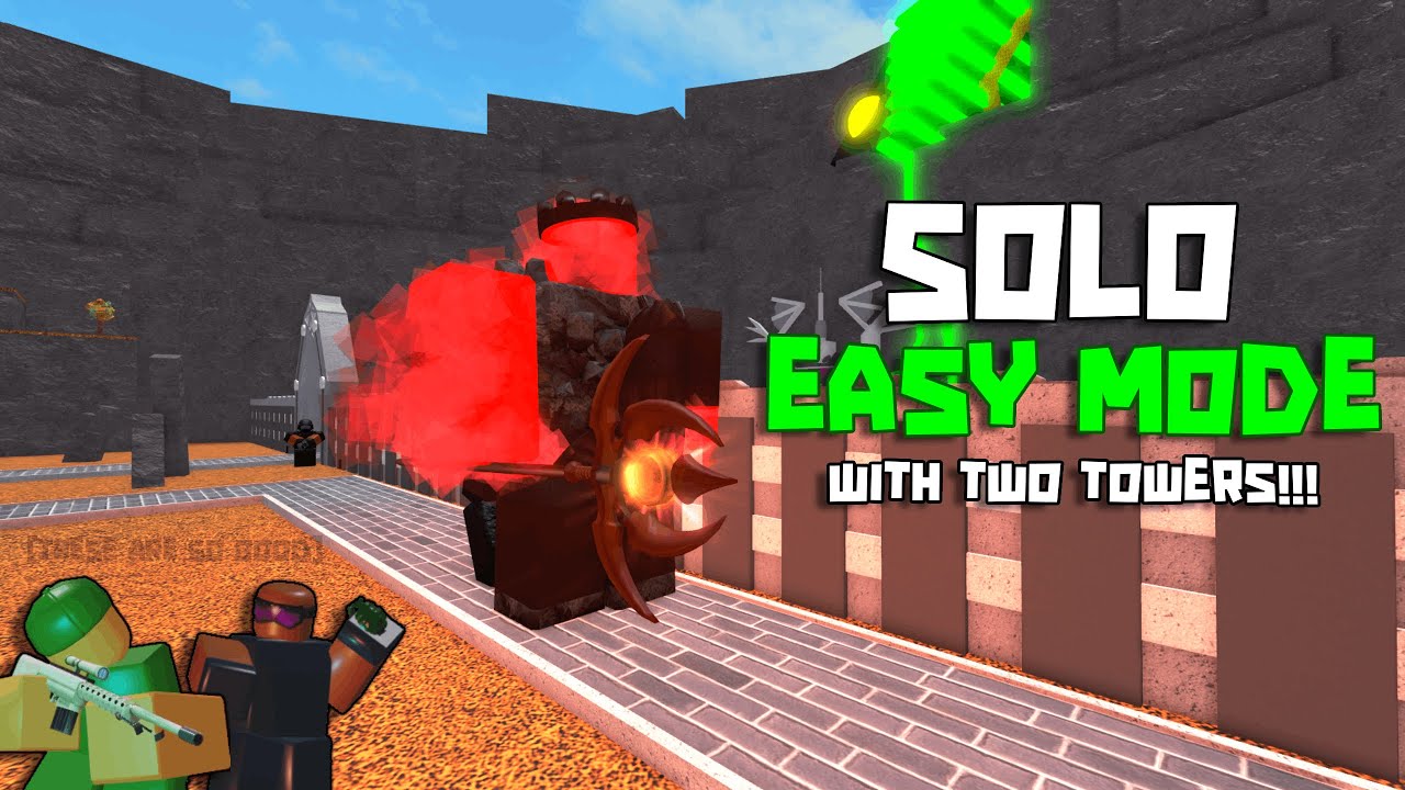 How to beat Easy Mode in Classic Tower Battles with just TWO TOWERS!!! 
