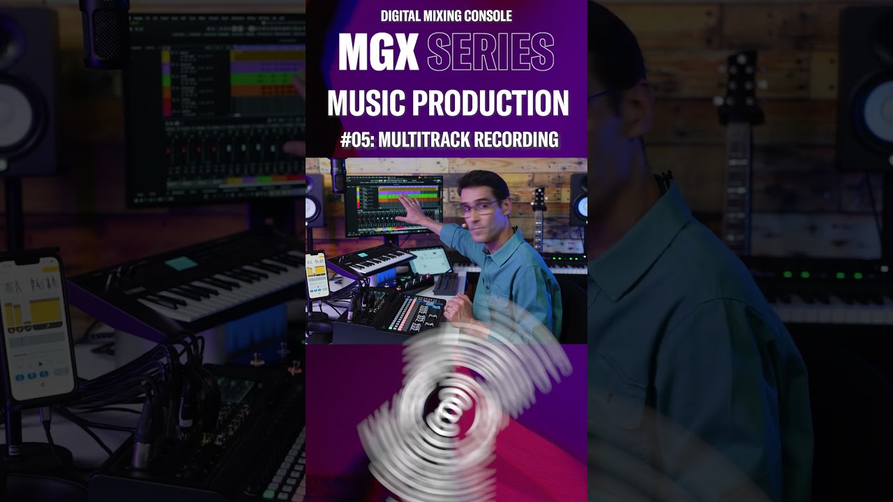 Yamaha MGX Series MUSIC PRODUCTION Setup Video #05 MULTITRACK RECORDING