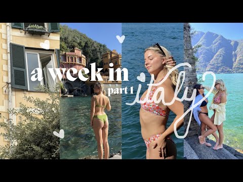 a week in Italy travel vlog: part 1 (Lake Como & Portofino)