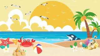 Background  infantil animado #Praia #Fundo #animado #Praia