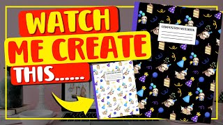 Create With Me: Creating a KDP Composition Notebook Cover In 10 Minutes