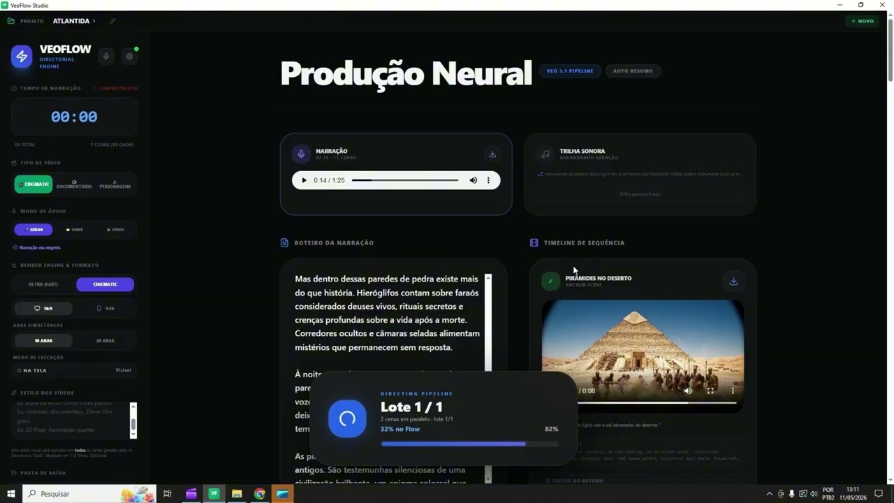 VeoFlow Studio — demonstração