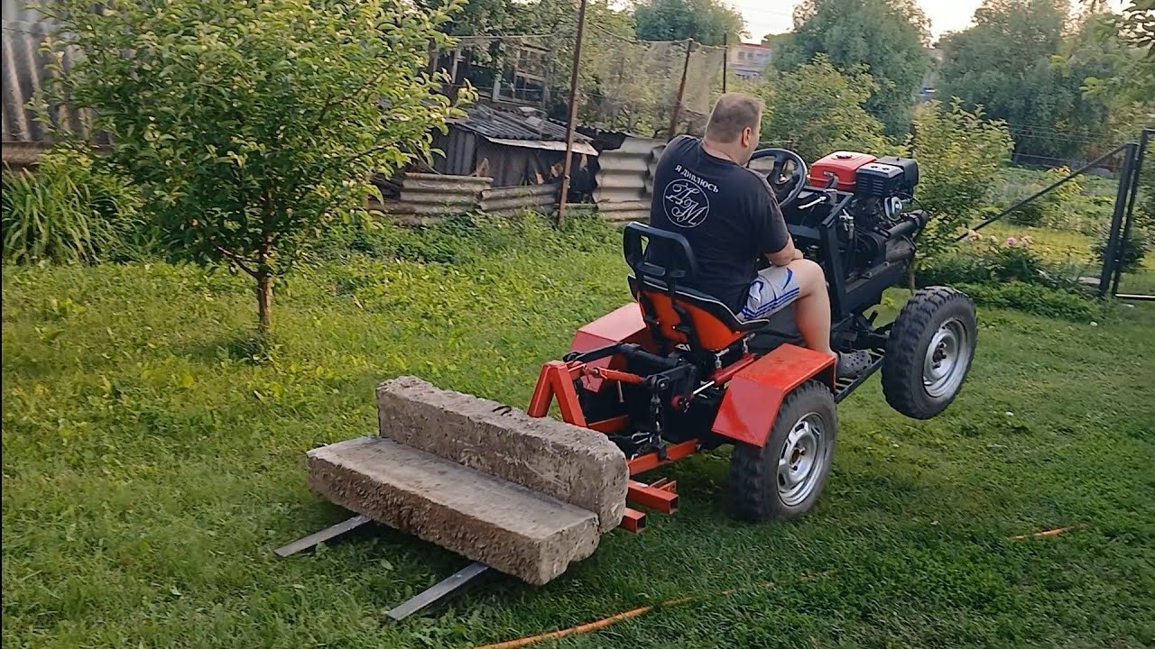 Саморобний трактор по бомжу Я І НЕ ОЧІКУВАВ ЩО ВІН МОЖЕ