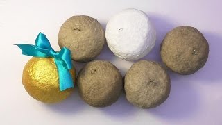 DIY Как сделать основу для ёлочных шаров папье маше . Мастер класс. Basis for Christmas-tree balls DIY Как сделать основу для ёлочных шаров папье маше . Мастер класс. Basis for Christmas-tree balls