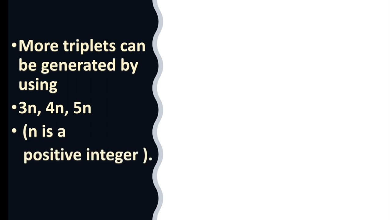 Pythagorean triplets || class 8 Maths || - YouTube
