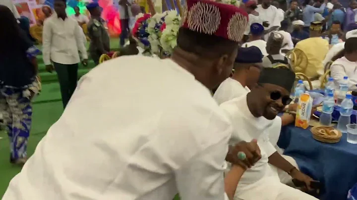 WOLI AGBA AND FEMI ADEBAYO AT ODUNLADE ADEKOLA MOTHER’S BIRTHDAY