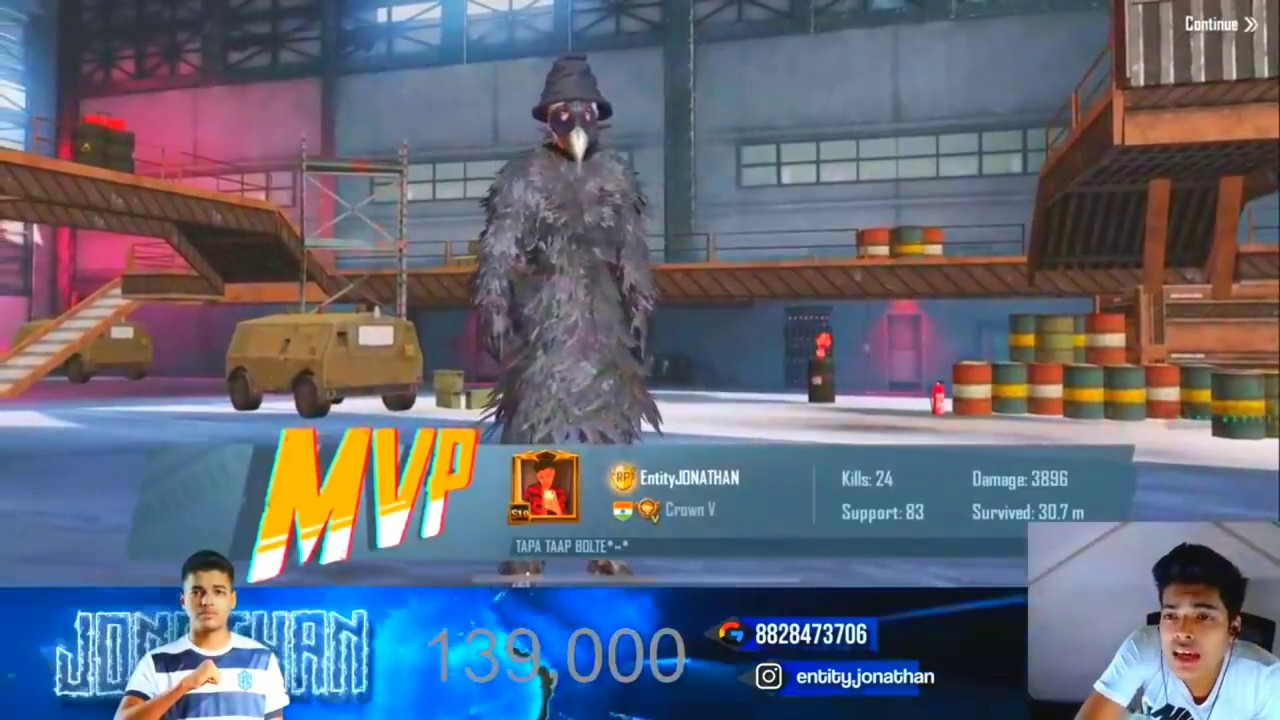 Entity Jonathan 24 kills gameplay || Ft. Kronten Gaming|| Intence last zone fight ||