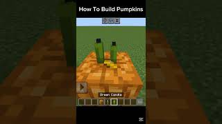 How To Build Custom Pumpkins 🎃 🌱 #minecraft #shorts