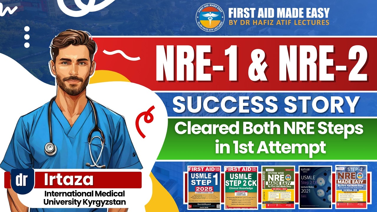 NRE-1 & NRE-2 Success Story of Dr Irtaza | Cleared in 1st Attempt | First Aid Made Easy Platform