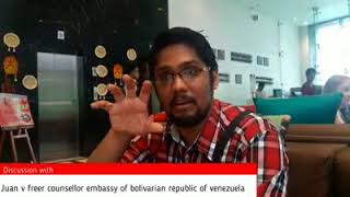 Exclusive Interview Jaun V Freer Counsellor Embassy of Venezuela on Vasundhara TV screenshot 2