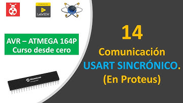 14 AVR ATMEGA 164P ❤️Curso desde cero: USART SINCRÓNICO - Simulado 😎