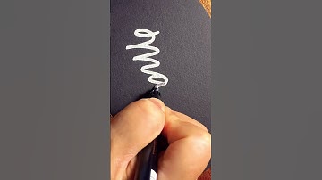 How to write ‘Manu’ in cursive