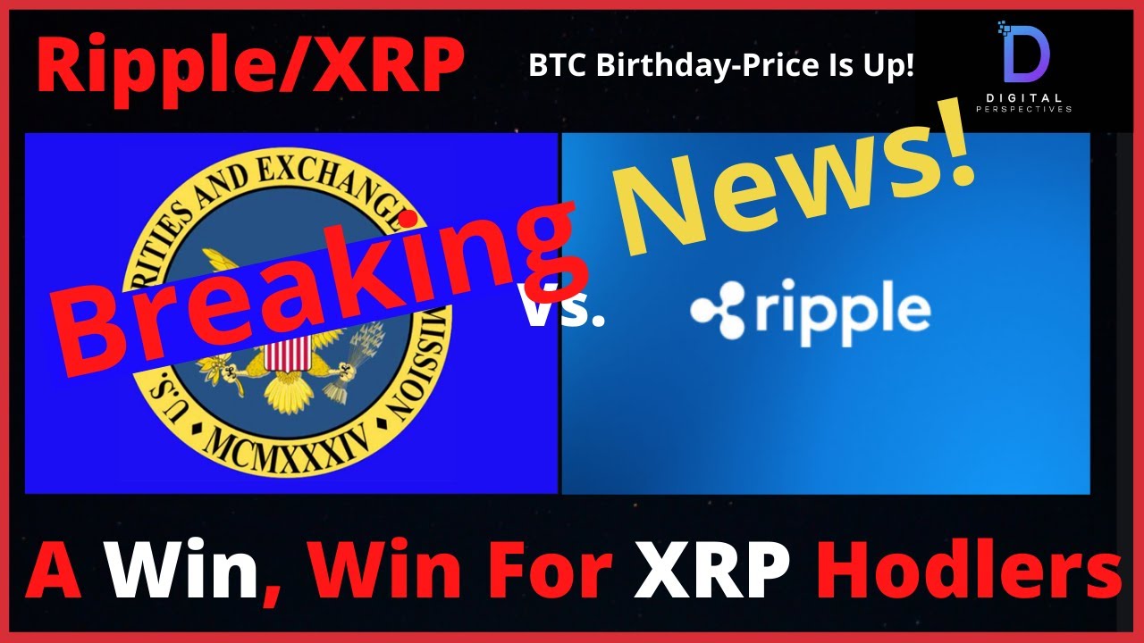 Ripple/XRP- A Win,Win For XRP Hodlers,BTC New All Time High,Decade Old 1K BTC Move On Anniversary