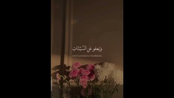 ( وَهُوَ الَّذِي يَقْبَلُ التَّوْبَةَ عَنْ عِبَادِهِ ) تلاوة عذبة | سورة الشوري #أرح سمعك #قرآن 🤍