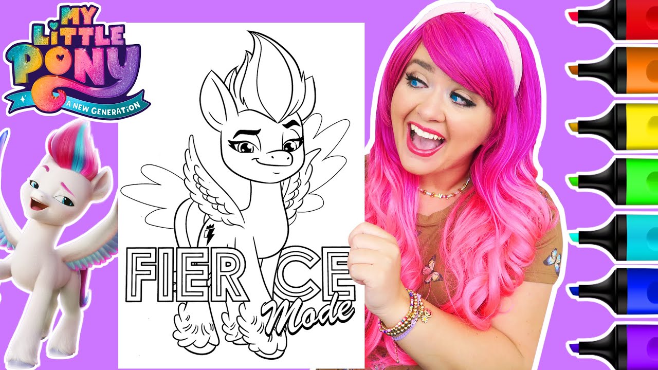 Zipp Colouring In Coloring Zipp Storm My Little Pony: A New Generation | Ohuhu Paint ...