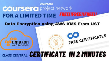 Data Encryption using AWS KMS From UST, Coursera Quiz with Answers.
