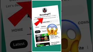 How Decoding Yt gets viral #tips #youtube #viral