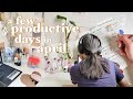 productive days in april: relaxing daily journaling, cooking, going out, rainy weather, daily walks