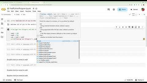 Introduction of Google Colab for Python Programming
