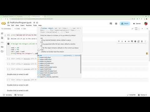 Introduction of Google Colab for Python Programming - YouTube