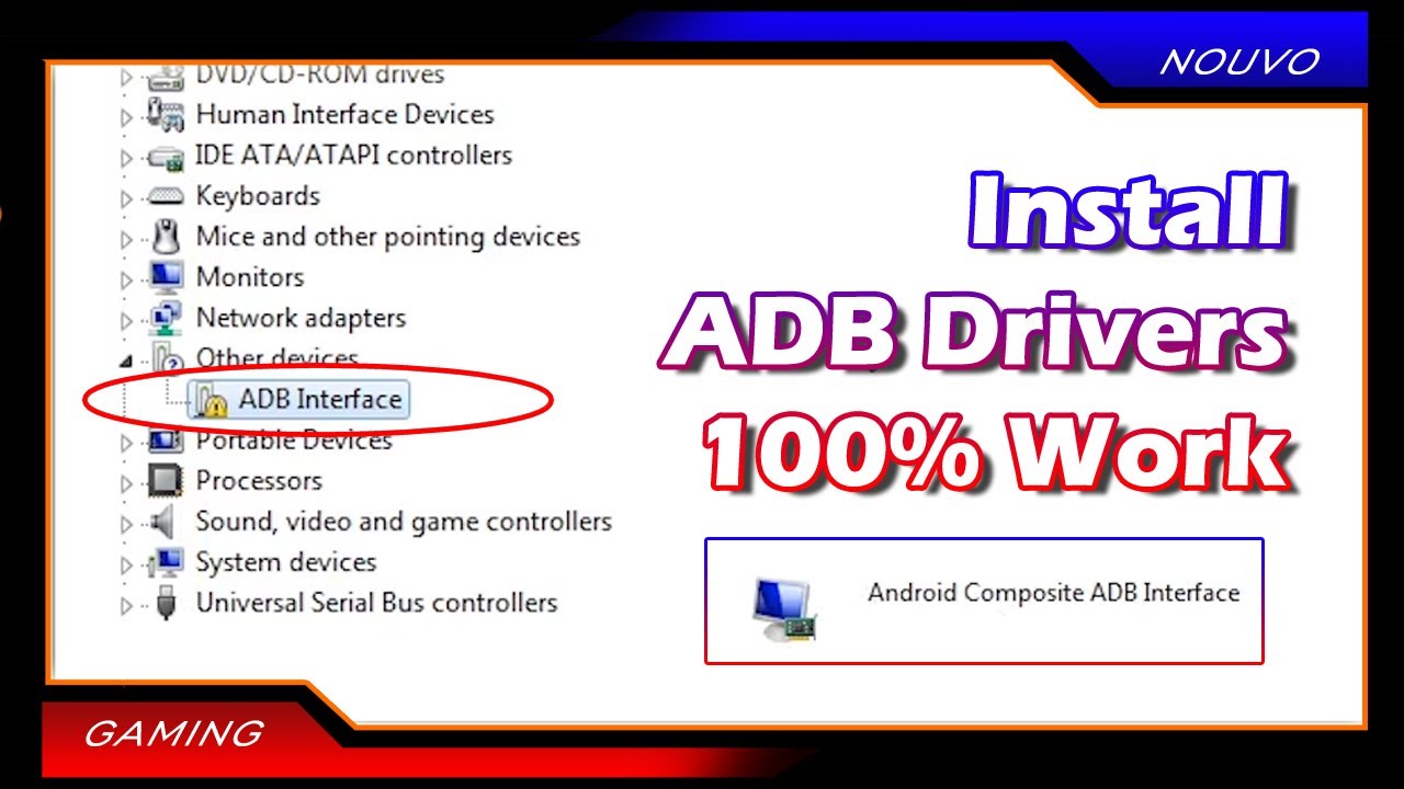 How To Install Adb Interface Driver For Windows Using Any Phone