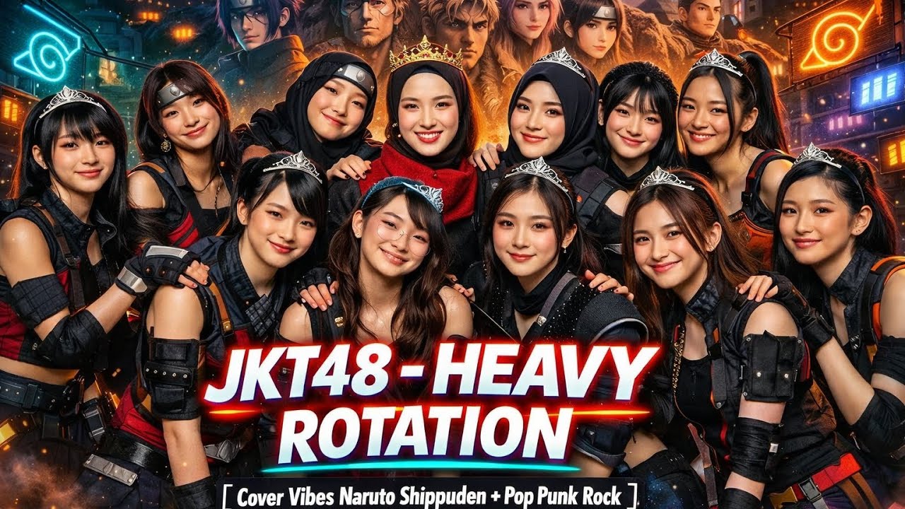 JKT48 - HEAVY ROTATION [ COVER VIBES NARUTO SHIPPUDEN MUSIC STYLE ]