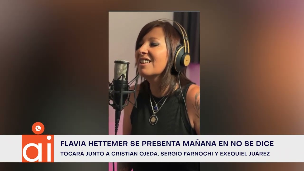 Música: presentaciones de Flavia Hattemer en Arroyito y zona