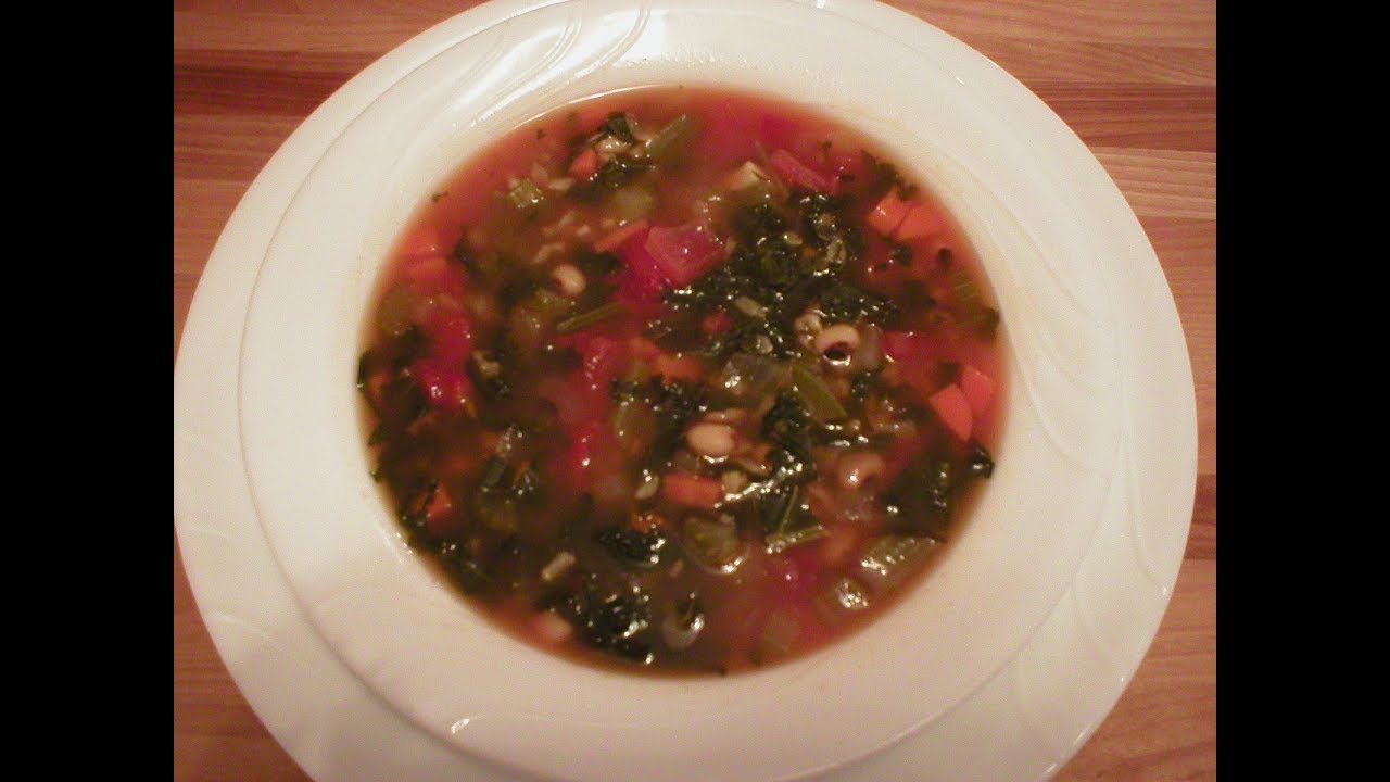 BlackEye Pea and Kale Soup YouTube