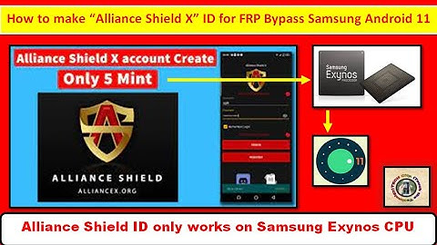 How to make Alliance Shield X ID in 5 minutes for Samsung android 11 frp bypass | TECH City