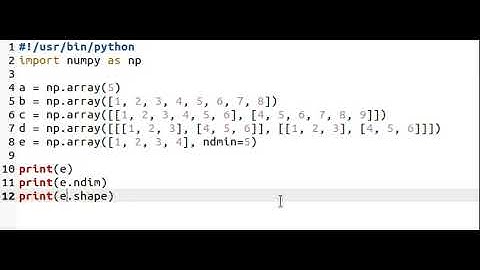 Numpy Array: shape and reshape