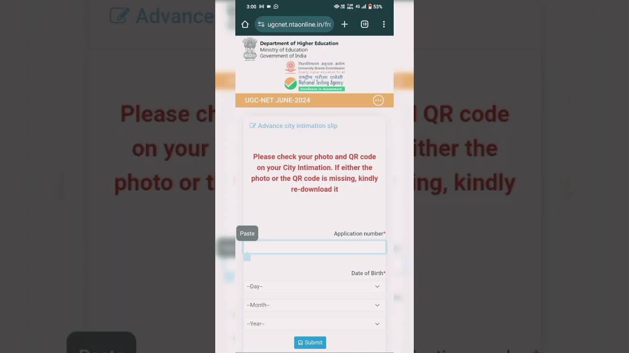 City allotment facing issue , record not found 