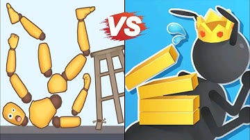 Kick & Break The Ragdoll vs Tiny Run Game | Walkthrough Funny Gameplay | ASMR Best Android,iOS Games