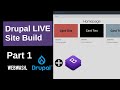 Drupal live site build part 1  project set up bootstrap card component using layout builder