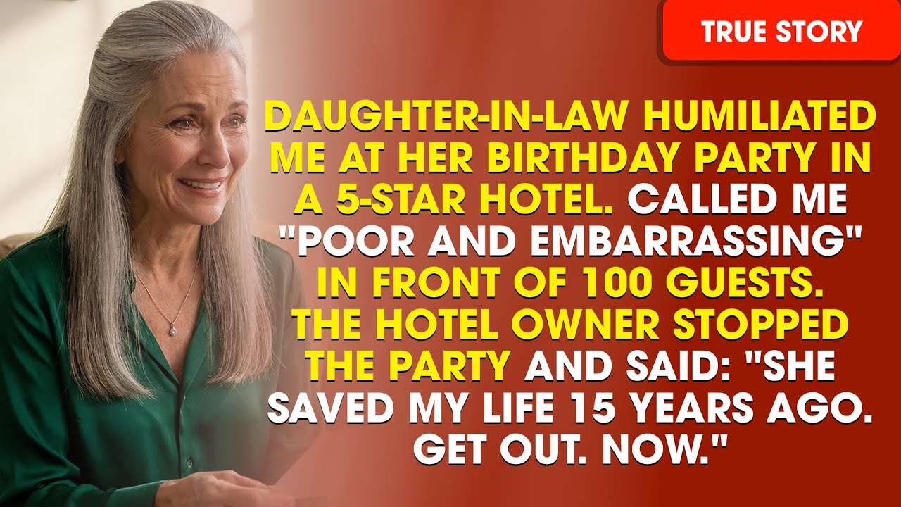 My Son’s Wife Demanded I Leave The Reception — But The Venue Owner Walked In And Said “She Stays.”