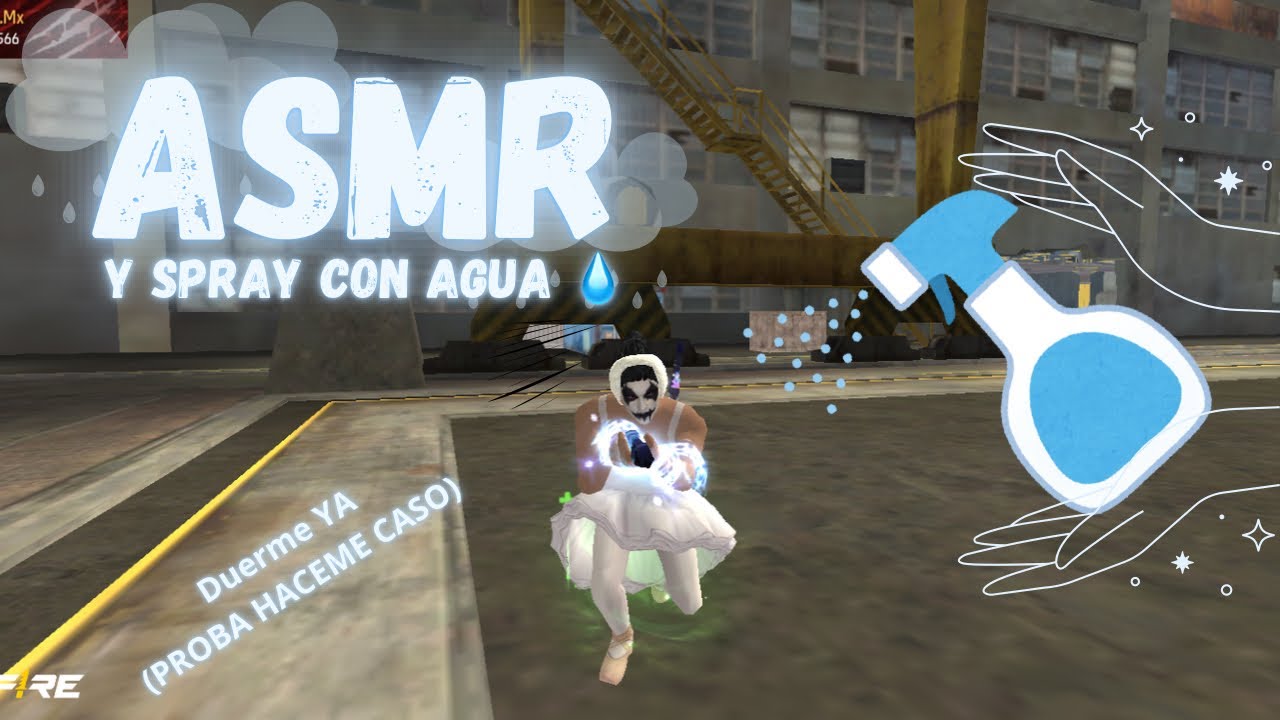 ASMR | Para dormir soniditos de Spray con agua  / Jugando Free Fire 💦🫣✨✨
