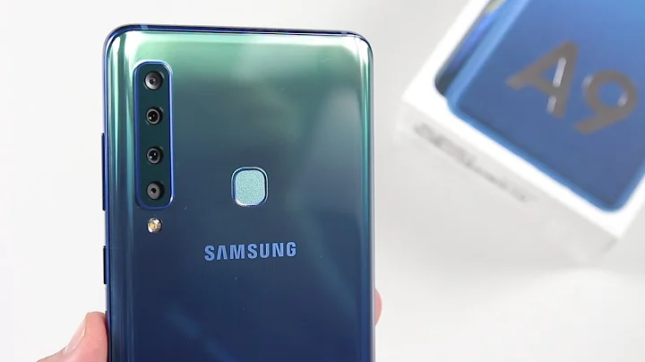 Mở hộp Galaxy A9 có 4 camera sau, RAM 6GB, ROM 128GB