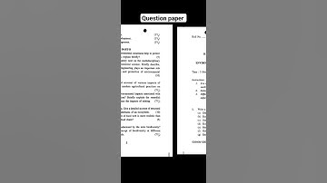 Environmental science ques paper📃of B.tech(CSE) 4th sem (2023) | #engineering #exam #ytshorts