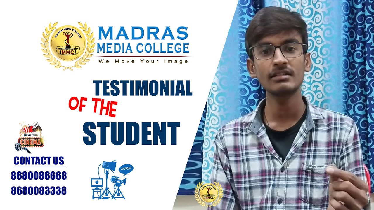 Madras Media College (MMC) Student Testimonial