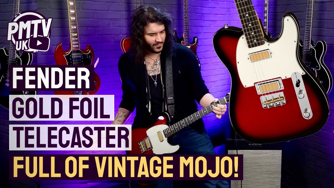 FENDER Gold Foil Jazzmaster/Candy Apple Burst/Ebony - YouTube