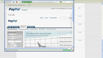 PayPal Sandbox test email and credential
