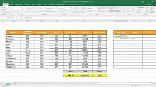 03_01_P2 Measures of Forecast Error Using Excel