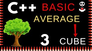 Lecture 13 : Learn to Find Average of 3 numbers and Cube in C++ Coding