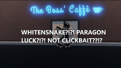 [YBA]  Testing Paragon Luck PART 2