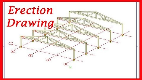 How to create erection drawing in tekla structures | Bangla