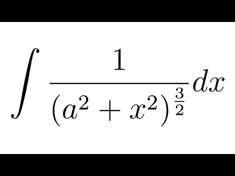 Integral of 1/(a^2+x^2)^(3/2)
