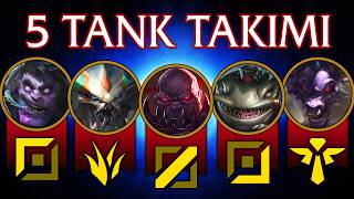 5 YOUTUBER 5 TANK ŞAMPİYON OYNARSA | RAKİPLER TİLT OLDU! | Zero LoL